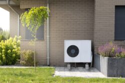 white heat pump